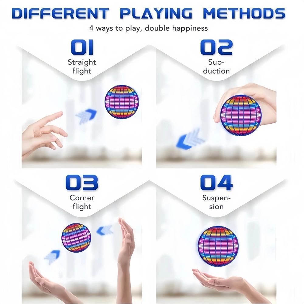 Flying Orb Boomerang Ball LED  - đánh giá và giá Drone Beacon Light