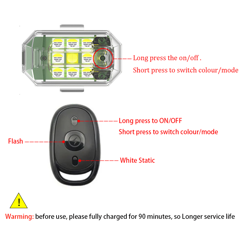 1/2/4pcs Wireless LED Drone St - đánh giá và giá Drone Beacon Light